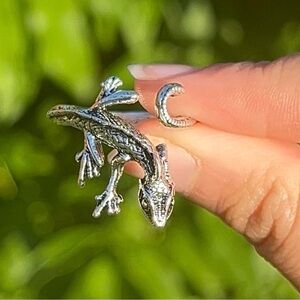 Siver Plated Lizard  Ring